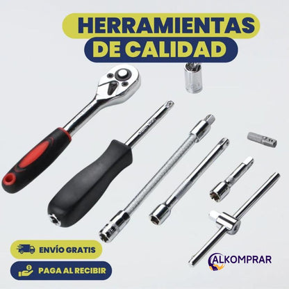 Kit De Herramientas 46  Piezas Profesional Ⓡ-Multifuncional - Super Resistente