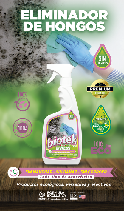 ¡Hogar libre de hongos garantizado con el poderoso BioteK Ⓡ X500 ml!